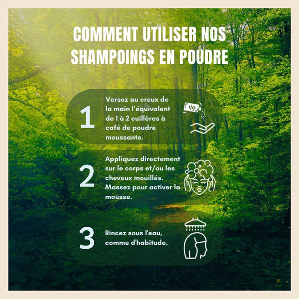 Douche Shampoing Naturel en Poudre (Recharge) - Sineaqua