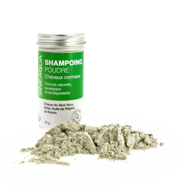 Shampoing Naturel en Poudre, Cheveux Normaux (Flacon) - Sineaqua