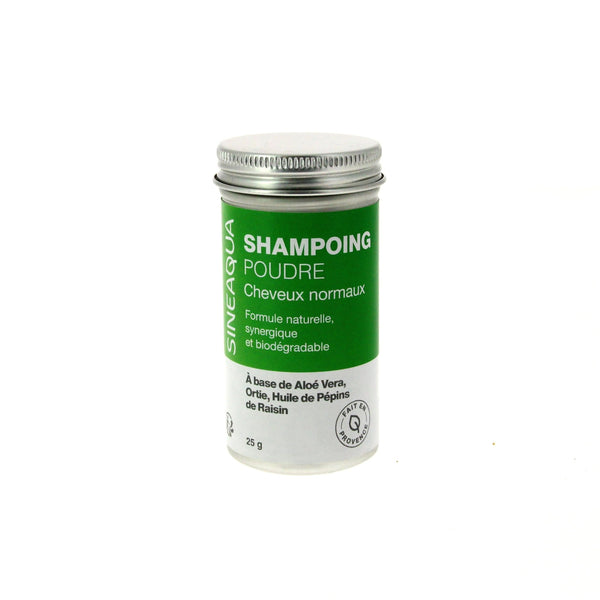 Shampoing Naturel en Poudre, Cheveux Normaux (Flacon) - Sineaqua